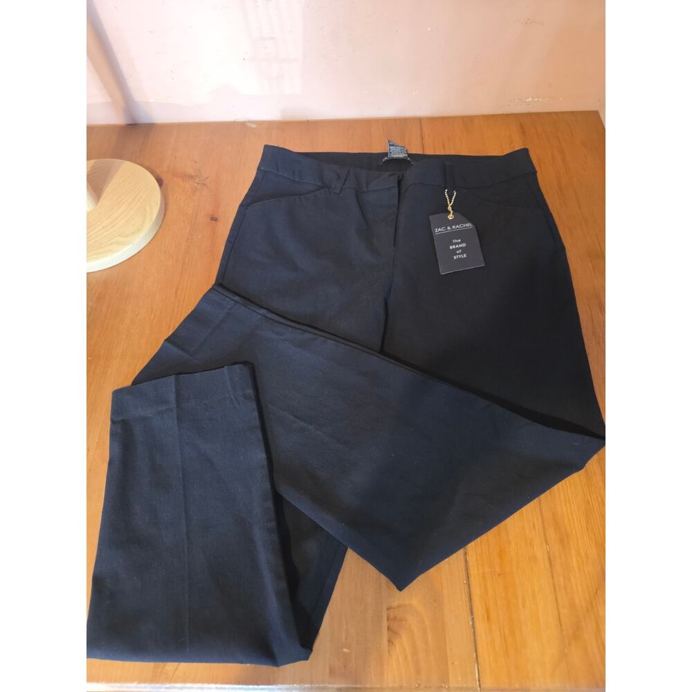 Zac & Rachel Slim Fit Black Slack With Stretch Womens Size 10 New With Tags!!